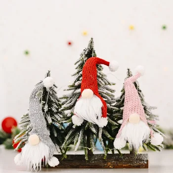 1buc Crăciun fără Chip Gnome Santa Xmas Copac Agățat Ornament Papusa Decor Pentru Petrecerea de Ornamente pentru Casa si gradina Pandantiv Cadouri/