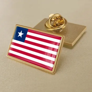 Stema din Liberia /Liberienii Drapelul Național cu Emblema Brosa/Ecusoane/insigne,
