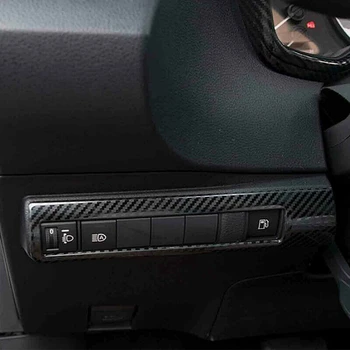 Fibra de Carbon ABS Faruri Comutator Rama de Acoperire Garnitura pentru Toyota Corolla 2019-2020