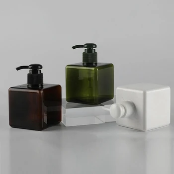 Dreptunghiulară Reîncărcabile Sticla Apăsați Tipul Pentru Cosmetice Șampon Gel de Duș 250/450/650ML