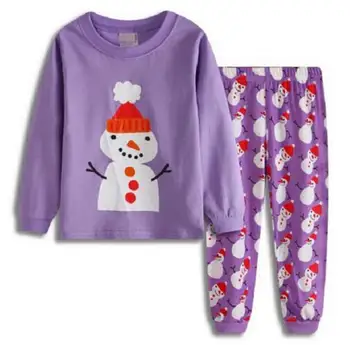 Noi de Craciun Sport Copii Set Pijama cu Maneca Lunga Cerb Topuri+Dungi Pantaloni 2 BUC îmbrăcăminte de noapte Copilul de Dormit Haine LP100