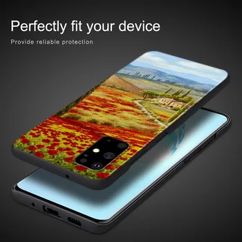 Frumos Peisaj Pictura Capac de Silicon Pentru Samsung Galaxy A01 A11 A12 A21 A21S A31 A41 A42 A51 A71 A81 A91 UW Caz de Telefon