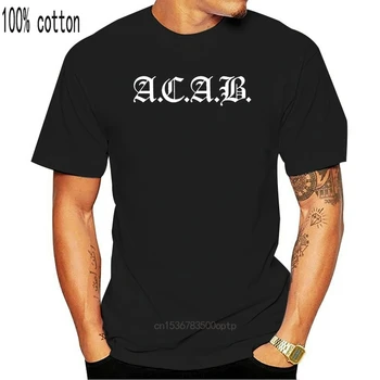 Moda Tricotate Acab Punk Punkrock Design De Tricou Scrisoare De Fitness Celebru Bărbați Și Femei T-Shirt 2019 Camisetas