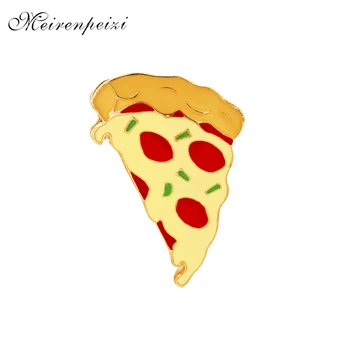Email pizza ace și broșe colorate fastfood broșe desene animate simulare mâncare caldă insigna Butonul broșă broșă fata de partid