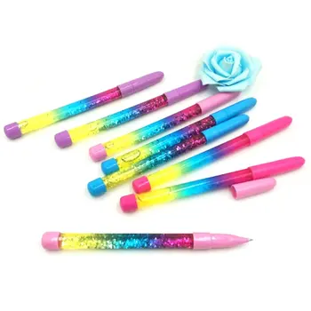 1 BUC Paiete Colorate Lichid nisipuri Mișcătoare Gel Ink Pen Baghetă Magică Zână Pixuri Cadou de Papetărie Școală, Rechizite de Birou