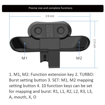 Înapoi Extensie Butoane pentru Ps4 Controlere Înapoi Mâner Butoane Butoane Personalizabile Turbo Izbucni Funcție