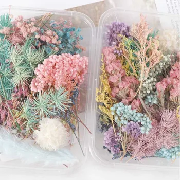 Flori uscate Lumanare Handmade Face Aromoterapie Ceara Bucată Special de Flori Uscate Material DIY Culoare aleatorii
