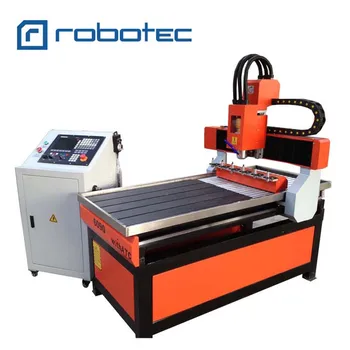 ROBOTEC Automată 3d Sculptură în Lemn Router Cnc 6090 Aluminiu Masina de debitat Mici Afaceri Echipamente cu Fața Role