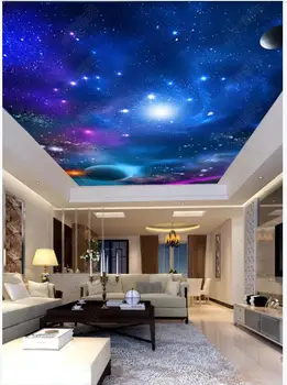 Foto personalizat tapet 3d tapet tavan Cosmic, stele, nori zenith murale plafon tapet tavan tapete murale decor acasă