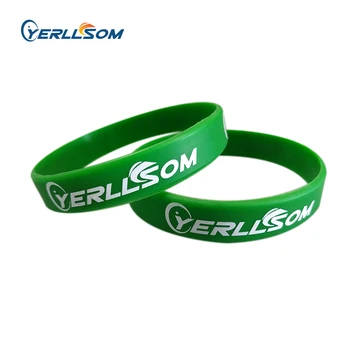 YERLLSOM 100BUC Comerciale de Asigurare personalizate brățări din silicon cu imprimeu Cuvinte pentru cadouri promoționale S101806