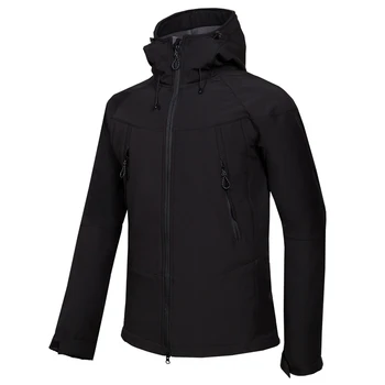 Personaliza LOGO-ul de Sport în aer liber, Drumeții Bărbați Îmbrăcăminte de Vânătoare, Pescuit, Schi Jacheta Softshell Fleece Cald rezistent la apa Încălzită Hoodie Coat