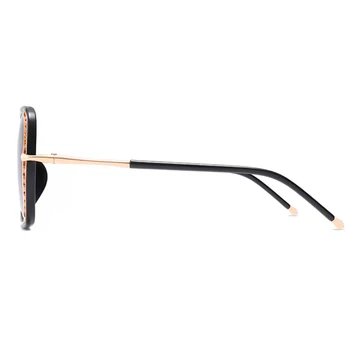 JIYOUOU designer de ochelari de soare femei 2018 Noi polarizate oculos mare cadru rotund roșu de moda high-end doamnelor ochelari de soare UV outeye