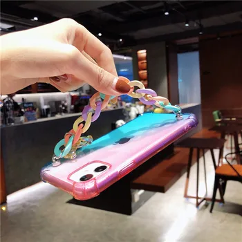 Desene animate transparent Rainbow bratara urs caz telefon Moale Pentru Samsung Galaxy A10 A30 A40 A50 A70 A90 A51 A71 A21 A10S A20S A20E