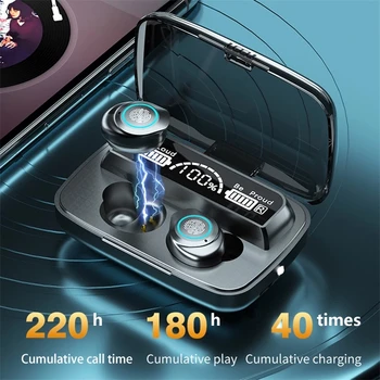 Adevărat TWS Wireless Căști Bluetooth 5.1 Touch Control Casti Sport Stereo Sunetul Muzicii Căști de Anulare a Zgomotului Căști