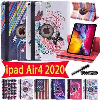 Tablete Caz pentru Apple Ipad Air 4 2020 10.9 Inch de 360 de Grade de Rotație Anti-Toamna carcasa de Protectie + Stylus Gratis