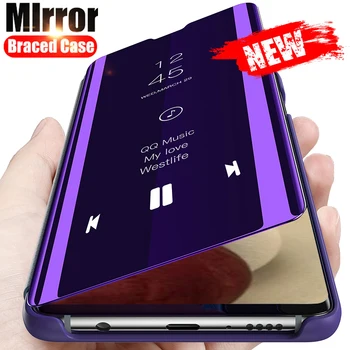 Smart Mirror Flip Caz de Telefon Pentru Samsung Galaxy A12 A51 A30S A31 A21s A31 A41 360 Moale capacul din Spate de Pe Samsun 12 51 Armura