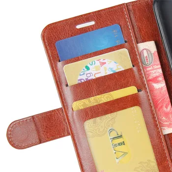 Retro Portofel Caz Sloturi Pentru Carduri De Suport Antișoc Slim Husa De Protectie Pentru Huawei Y6 Pro Folio Stand Caz