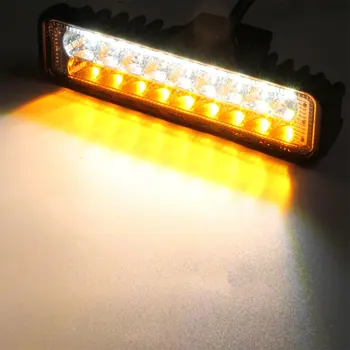 6 inch LED Auto Lumina de Lucru Bar 10-30V Reflectoarelor Fascicul de Conducere a CONDUS Lumina de Ceață Lampa 60W Lumina de Inundații pentru Camion Vehicul Off-Road cu Barca