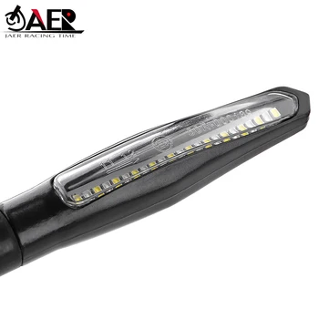 Pereche de LED-uri de semnalizare Motocicleta 4E Marca Semnal de Oprire Apă Curgătoare Lumini Intermitente Coada Flasher Semnalizator pentru Universal