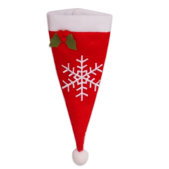De Crăciun Decorativ Tacamuri Capace Mini Buzunar Titular Tacâmuri Cuțit Furculiță Set Lingura De Buzunar Decor De Crăciun Sac Pentru Acasă De Crăciun