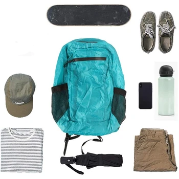 Rucsac drumetii,Packable Pliabil rezistent la apa Usor 20L Daypack pentru Camping Călătoresc Patinaj în aer liber
