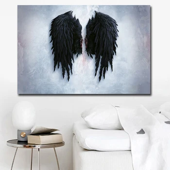 Hotsale Aripi De Înger Citate Postere De Arta De Perete Panza Printuri De Acasă Reduse Dormitor, Sufragerie, Coridor Imagini Decorative