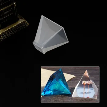 Bijuterii de cristal Mucegai Pandantiv Piramida Silicon Ornamente Rășină Mâna Instrument de Luare L4ME