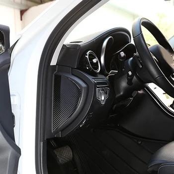Fibra de Carbon Partea de Decorare Acoperire Interior 3D Autocolant Accesorii pentru Mercedes-Benz C-Class W205 C180 2016-2019