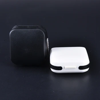 Portabil Căptușeală de Spumă ABS Material auditiv Cazul Cutie de Depozitare Negru Alb Bijuterii de Afișare de Ambalare