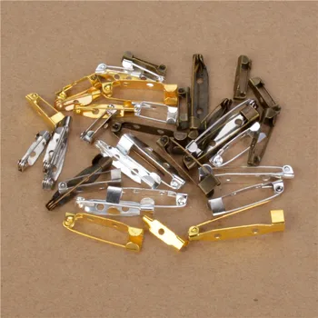 40Pcs Ton de Aur Brosa Spate Bara Ace Setări de Baze de Pini Și Broșe Bijuterii DIY Constatările Accesorii Bijuterii