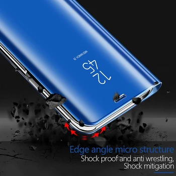 Smart Mirror Flip Caz de Protecție Pentru LG V30 Plus V40 V50 V60 View Smart Flip case Pentru LG G8 Q60 K50 K50s K61 Capac Flip-Caz