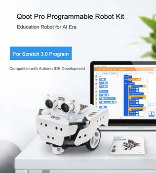 Robot programabil Kit Robot Inteligent Auto Neterminate Pentru Zero Compatibil cu Arduino Pro Qbot