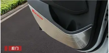 Pentru Hyundai Tucson 2016 Masina Ușă din Oțel Inoxidabil Anti-Kick Pad Usa Capac protecție Decor Auto-styling