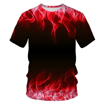De vară la modă pentru bărbați t-shirt purgatoriu flacără de imprimare tricou casual barbati haine de stradă tricou barbat din Asia marimea S-6XL