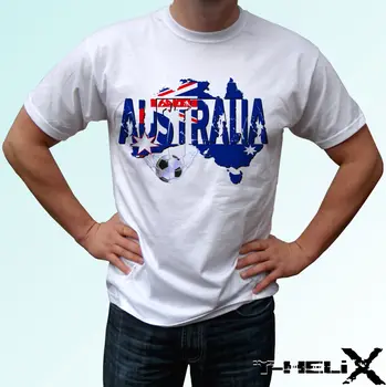 Australia de fotbal steagul alb t shirt design de top barbati femei copii și pentru copii Casual Rece mândrie t camasa barbati Unisex Noua Moda