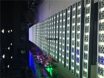 4 bucăți în caz de zbor 72x3w rgbw rezistent la apa de spălare de perete led lumina LED-uri de perete clădirii lumina ip65 dmx se spală condus lumina