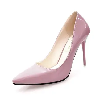 Fierbinte de Vânzare a Subliniat Toe Femei Subțire Pantofi cu Toc 4cm7cm10cm Tocuri Ascuțite Toe din Piele de Brevet Petrecere de Nunta Pantofi de Femeie Dimensiune 34-40