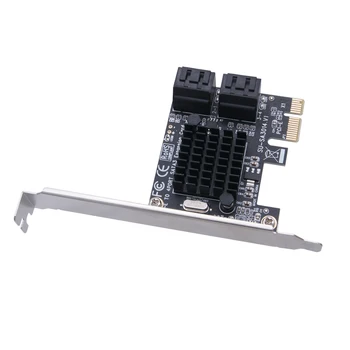 PCI Express PCIE, Sata Controller 4 Port 6G PCI-E pentru SATA3.0 Expansiune Miner Adaptor Card SSD IPFS Miniere Controller Card Adaptor