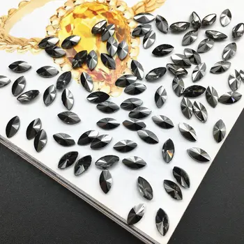 Minereu negru Jet de Cristal Strass Pietre speciale în formă de Sticlă de Unghii Strasuri Pentru Unghii de Arta 3D Decoratiuni Consumabile Accesorii
