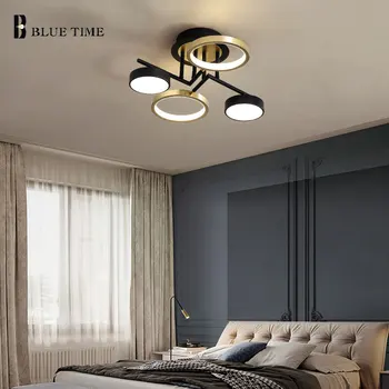 Inel Cerc de Metal Candelabru Led Pentru Living Sufragerie Dormitor Bucatarie Acasă Montat pe Tavan Candelabru Luciu Corpuri de iluminat