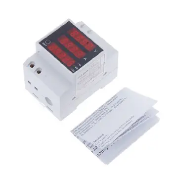 Șină Din multifuncțional Digital Metru Ampermetru Voltmetru LED Amp Tensiune de Alimentare Curent Monitoriza AC 80-300V 200-450V 2 Tip