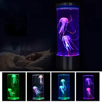 LED-uri Colorate Meduze Lampă de Lavă Simulare acvariu cu Meduze Lumina Este Potrivit Pentru Biroul de Acasă Decorare Dormitor Lumina de Noapte