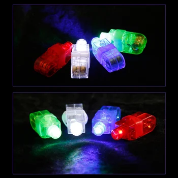 Nou Degetul LED Lumini Laser Intermitent Inel Fascicul de Lumină pline de Culoare, Lanterna Lumina Lămpi Incandescente Concert Decorative elemente de Recuzită de Jucărie pentru Copii