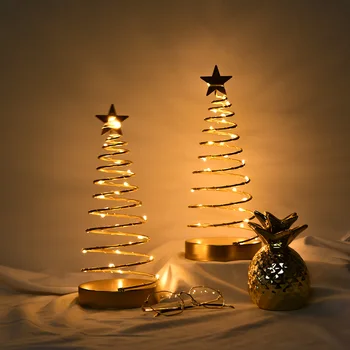Nordic a CONDUS Lumina de Stele URI Desktop Ornamente Baterii Nunta Fereastră Decor pentru Petrecerea de Crăciun de Anul Nou Cadouri de Crăciun