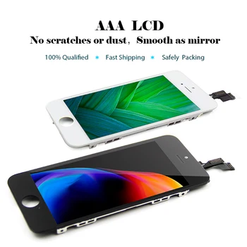 En-gros de 50PCS/LOT de Testate LCD pentru iPhone 5/5C/5S Ecran Tactil Complet Asamblat Pentru iPHone 5G/5S/5C & Transport Gratuit