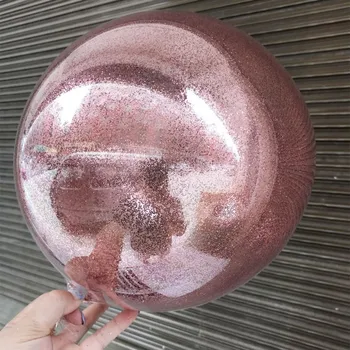 Decor de nunta cu Sclipici Baloane DIY Transparent cu Bule Bile din PVC Rotunde Heliu Bobo Baloane Eveniment Petrecerea de Ziua Decor Ballon