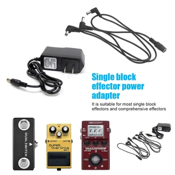 NE Plug 9V 1A Chitara Instrumente Muzicale Accesorii Pedala de Alimentare Adaptor pentru Bloc Unic și Cuprinzător Efectoare