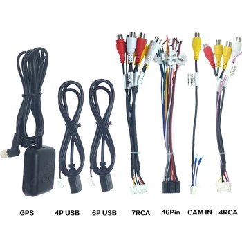 Auto Conector de Sârmă Accesorii Auto Cablu Universal de Putere Cabluri pentru 1din sau 2din BT Radio GPS HD Player Multimedia Electronice