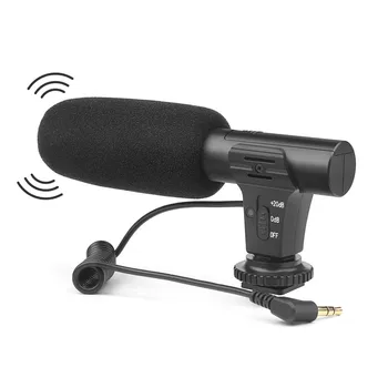 MIC-5 Microfon Digital Single Lens Reflex aparat de Fotografiat DSLR DV Stereo Interviu Înregistrare Voce Tub Microfon pentru Nikon/Canon/Sony