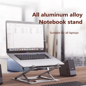 Dublu-strat de Aluminiu Suport pentru Laptop Expansiune Calculator Stand Cu Racire Gauri Pentru 10-17.3 inch Notebook